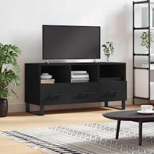 TV skříňka černá 102 x 36 x 50 cm kompozitní dřevo - obrázek 1