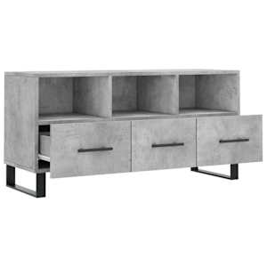 TV skříňka betonově šedá 102 x 36 x 50 cm kompozitní dřevo - obrázek 6