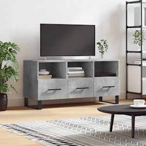 TV skříňka betonově šedá 102 x 36 x 50 cm kompozitní dřevo