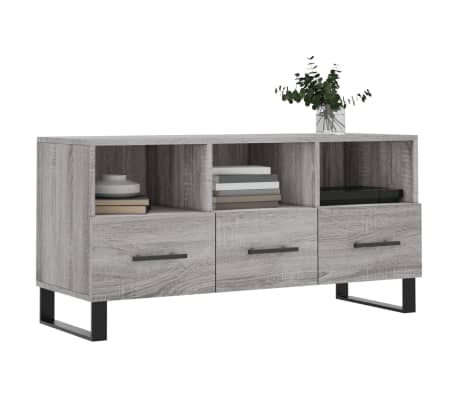 vidaXL TV-Schrank Grau Sonoma 102x36x50 cm Holzwerkstoff