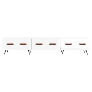 TV skříňka bílá s vysokým leskem 150x36x30 cm kompozitní dřevo - obrázek 5