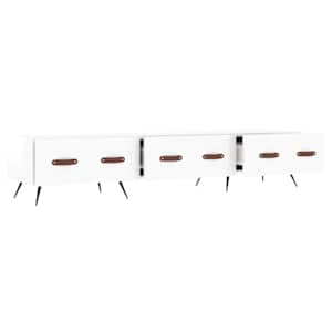 TV skříňka bílá s vysokým leskem 150x36x30 cm kompozitní dřevo - obrázek 6