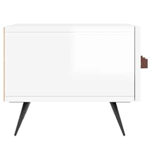 TV skříňka bílá s vysokým leskem 150x36x30 cm kompozitní dřevo - obrázek 7