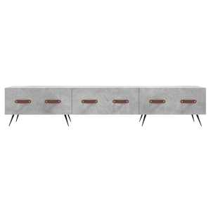 TV skříňka betonově šedá 150 x 36 x 30 cm kompozitní dřevo - obrázek 5
