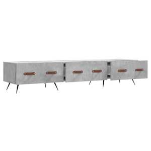 TV skříňka betonově šedá 150 x 36 x 30 cm kompozitní dřevo - obrázek 6