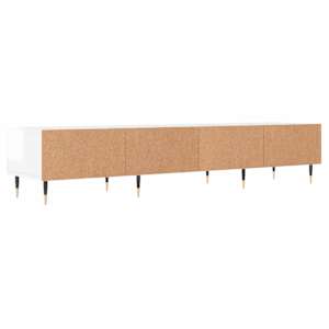 TV skříňka bílá s vysokým leskem 150x36x30 cm kompozitní dřevo - obrázek 8