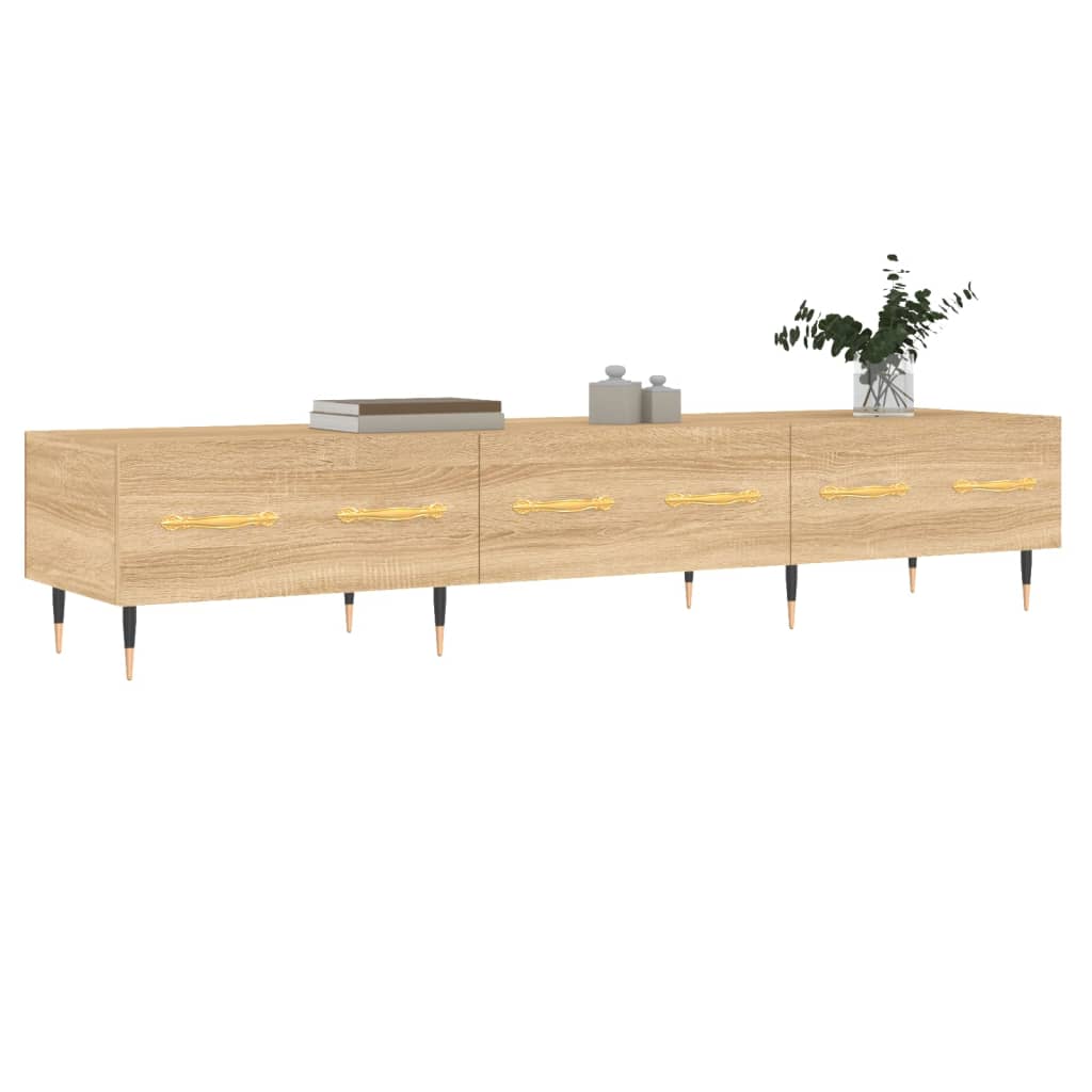 vidaXL TV-taso Sonoma-tammi 150x36x30 cm tekninen puu
