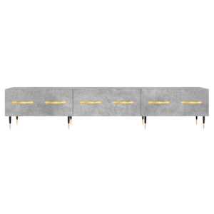 TV skříňka betonově šedá 150 x 36 x 30 cm kompozitní dřevo - obrázek 5