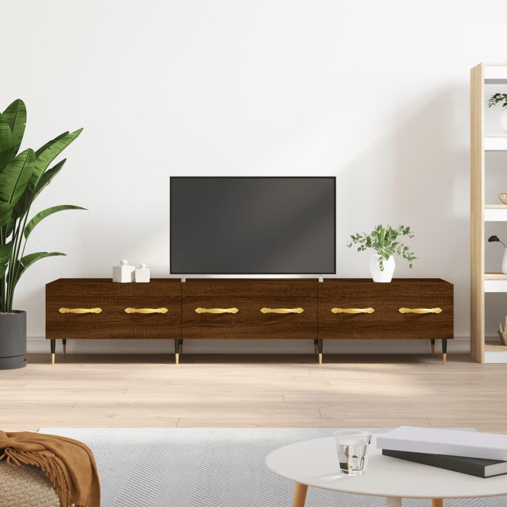 vidaXL Dulap TV, stejar maro, 150x36x30 cm, lemn prelucrat