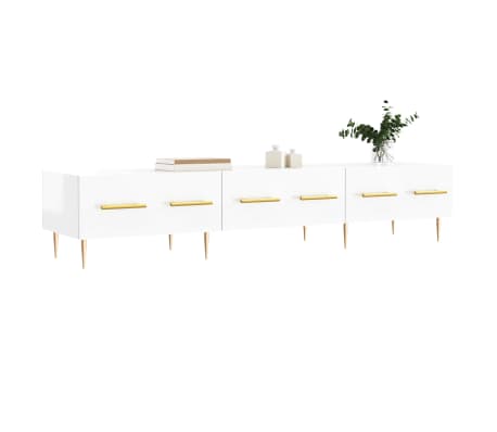 vidaXL TV-Schrank Hochglanz-Wei&szlig; 150x36x30 cm Holzwerkstoff