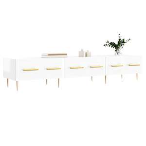 vidaXL TV-Schrank Hochglanz-Wei&szlig; 150x36x30 cm Holzwerkstoff