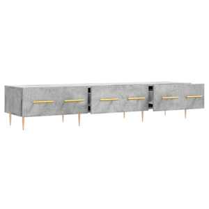 TV skříňka betonově šedá 150 x 36 x 30 cm kompozitní dřevo - obrázek 6