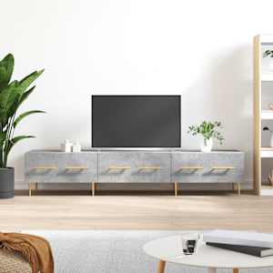 TV omarica betonsko siva 150x36x30 cm inženirski les