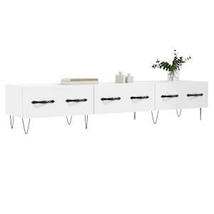 TV skříňka bílá 150 x 36 x 30 cm kompozitní dřevo - obrázek 3