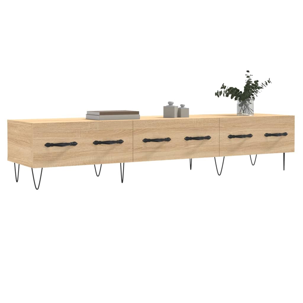 vidaXL Tv-meubel 150x36x30 cm bewerkt hout sonoma eikenkleurig
