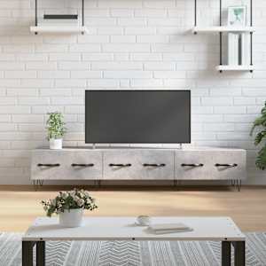 TV skříňka betonově šedá 150 x 36 x 30 cm kompozitní dřevo - obrázek 1