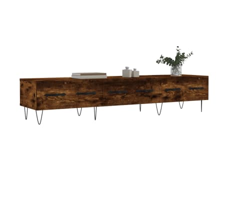 vidaXL Tv-meubel 150x36x30 cm bewerkt hout gerookt eikenkleurig