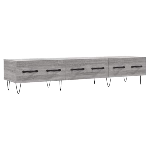 vidaXL telerikapp, hall Sonoma tamm, 150 x 36 x 30 cm, tehispuit