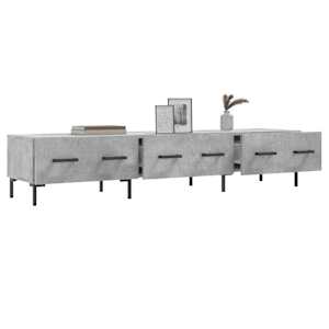 TV skříňka betonově šedá 150 x 36 x 30 cm kompozitní dřevo - obrázek 4