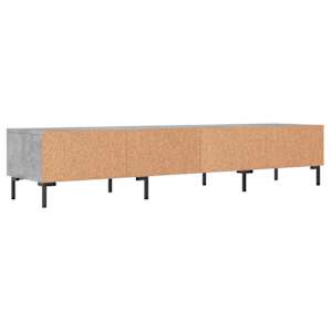 TV skříňka betonově šedá 150 x 36 x 30 cm kompozitní dřevo - obrázek 8