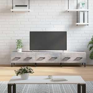 TV skříňka betonově šedá 150 x 36 x 30 cm kompozitní dřevo - obrázek 1