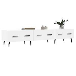 TV skříňka bílá 150 x 36 x 30 cm kompozitní dřevo - obrázek 3