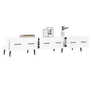 TV skříňka bílá s vysokým leskem 150x36x30 cm kompozitní dřevo - obrázek 4