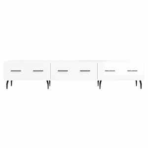 TV skříňka bílá s vysokým leskem 150x36x30 cm kompozitní dřevo - obrázek 5