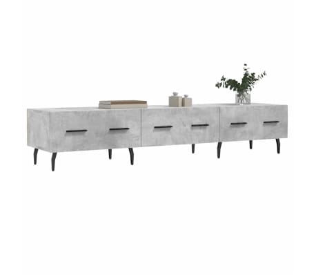 vidaXL TV omarica betonsko siva 150x36x30 cm inženirski les