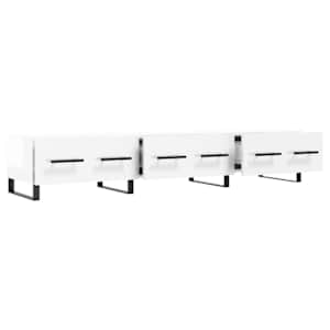 TV skříňka bílá s vysokým leskem 150x36x30 cm kompozitní dřevo - obrázek 6