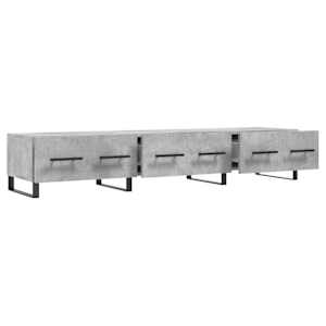 TV skříňka betonově šedá 150 x 36 x 30 cm kompozitní dřevo - obrázek 6