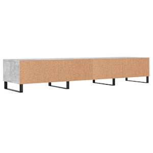 TV skříňka betonově šedá 150 x 36 x 30 cm kompozitní dřevo - obrázek 8