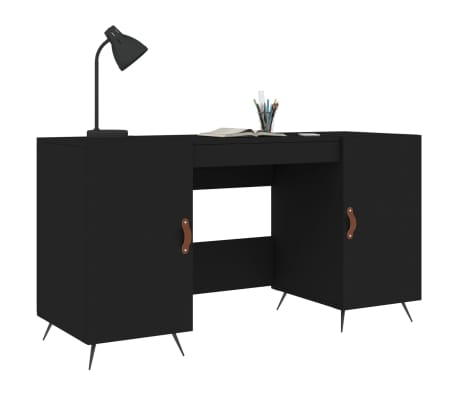 vidaXL Schreibtisch Schwarz 140x50x75 cm Holzwerkstoff