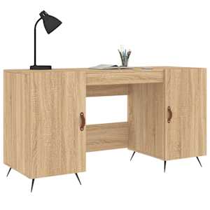 vidaXL Bureau ch&ecirc;ne sonoma 140x50x75 cm bois d'ing&eacute;nierie