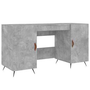 vidaXL kirjutuslaud, betoonhall, 140 x 50 x 75 cm, tehispuit