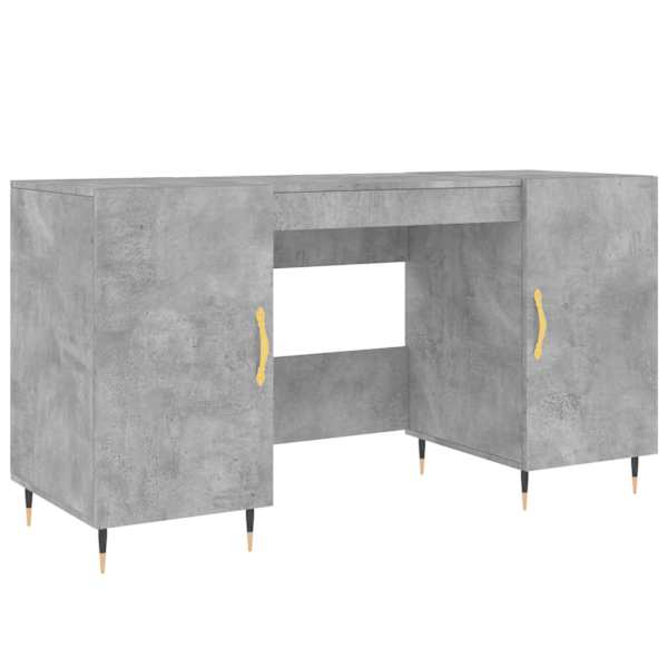 vidaXL kirjutuslaud, betoonhall, 140 x 50 x 75 cm, tehispuit
