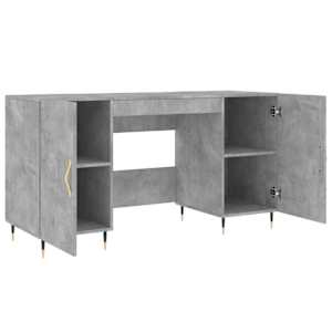 Psací stůl betonově šedý 140 x 50 x 75 cm kompozitní dřevo - obrázek 5