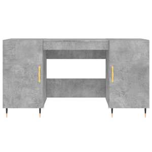 Psací stůl betonově šedý 140 x 50 x 75 cm kompozitní dřevo - obrázek 6