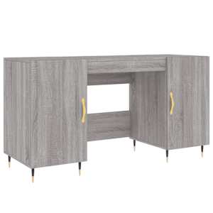 vidaXL kirjutuslaud, hall Sonoma tamm, 140 x 50 x 75 cm, tehispuit