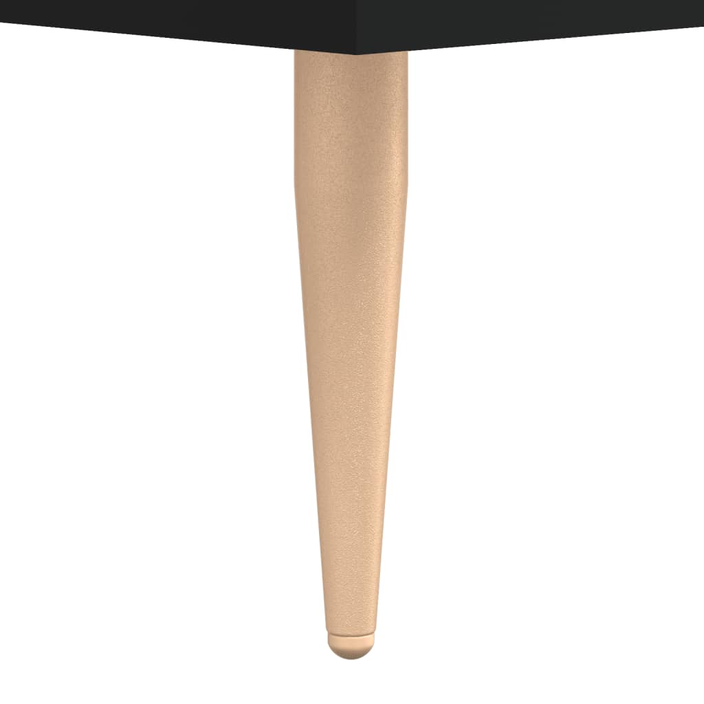  Stôl čierny 140x50x75 cm kompozitné drevo