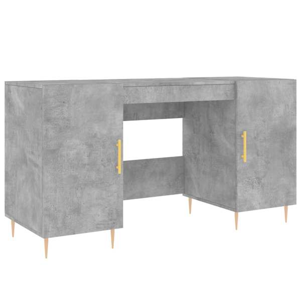 vidaXL kirjutuslaud, betoonhall, 140 x 50 x 75 cm, tehispuit