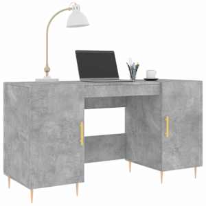 Psací stůl betonově šedý 140 x 50 x 75 cm kompozitní dřevo - obrázek 3