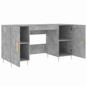 Psací stůl betonově šedý 140 x 50 x 75 cm kompozitní dřevo - obrázek 5