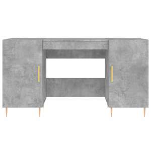 Psací stůl betonově šedý 140 x 50 x 75 cm kompozitní dřevo - obrázek 6
