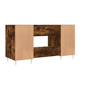 Psací stůl kouřový dub 140 x 50 x 75 cm kompozitní dřevo - obrázek 8