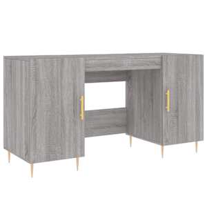 vidaXL kirjutuslaud, hall Sonoma tamm, 140 x 50 x 75 cm, tehispuit