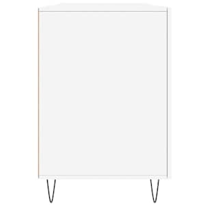 Psací stůl bílý 140 x 50 x 75 cm kompozitní dřevo - obrázek 7