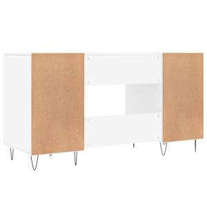 Psací stůl bílý 140 x 50 x 75 cm kompozitní dřevo - obrázek 8
