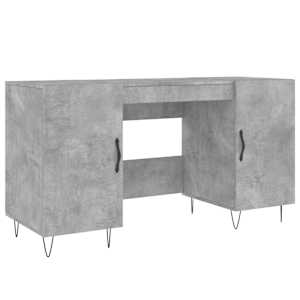vidaXL kirjutuslaud, betoonhall, 140 x 50 x 75 cm, tehispuit