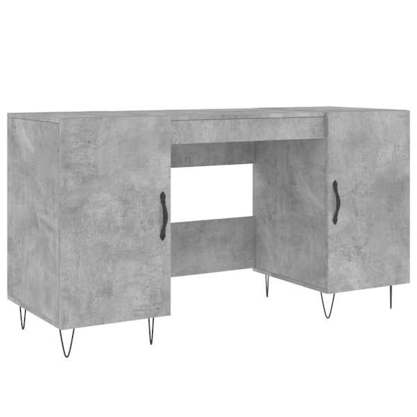 vidaXL kirjutuslaud, betoonhall, 140 x 50 x 75 cm, tehispuit